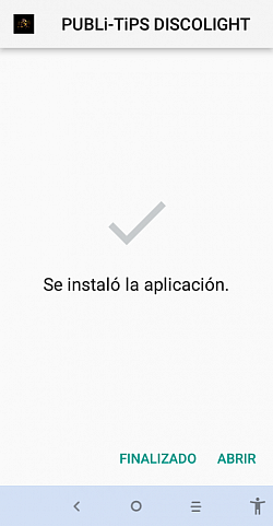 La App esta lista para usar seleccione Abril