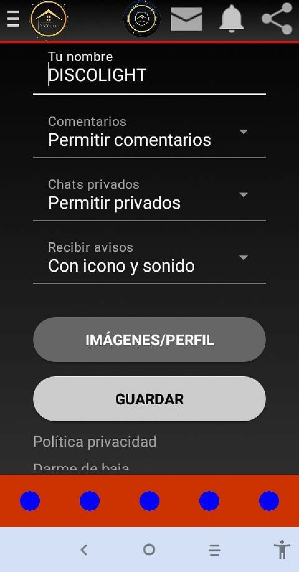 RELLENE SU PERFIL COLOCANDO SU IMAGEN A SU GUSTO